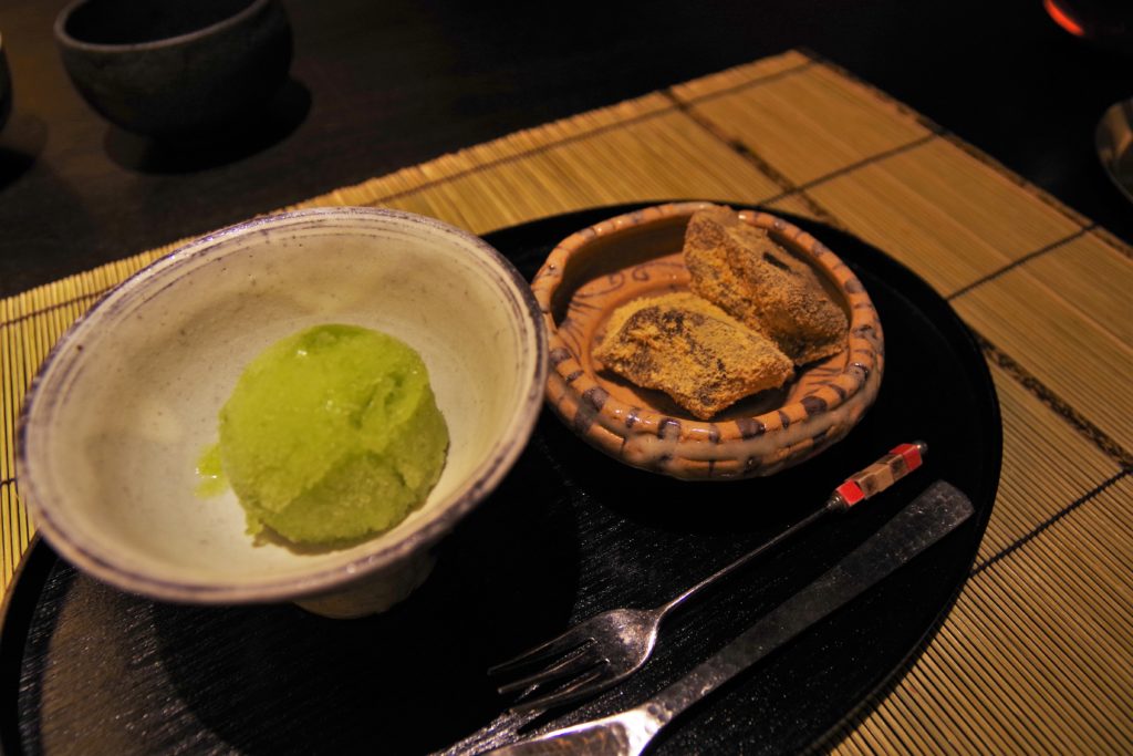 時忘れの宿『佳元』の青シソのシャーベット